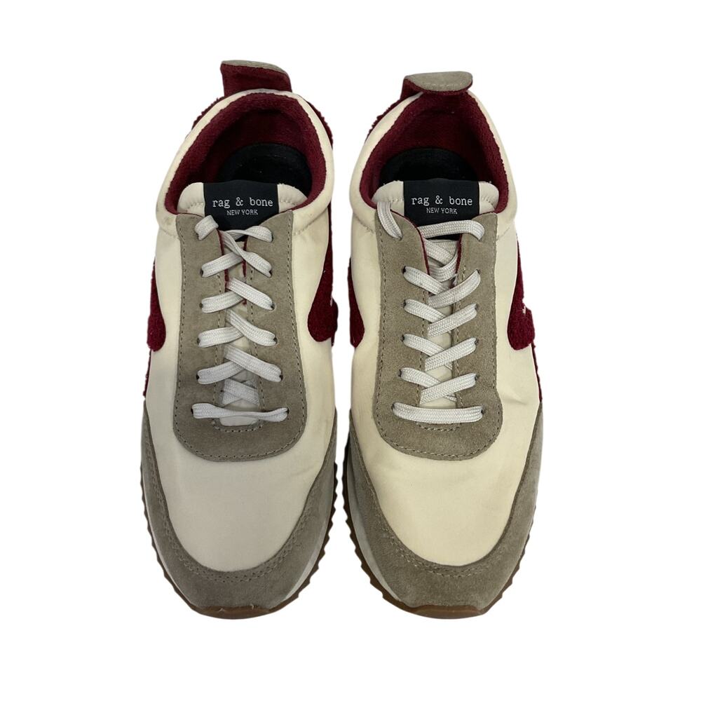 Rag & Bone Classic Cream And Grey Retro Runner Shoes Size Eu 39.5 (us Womens - Picture 4 of 7